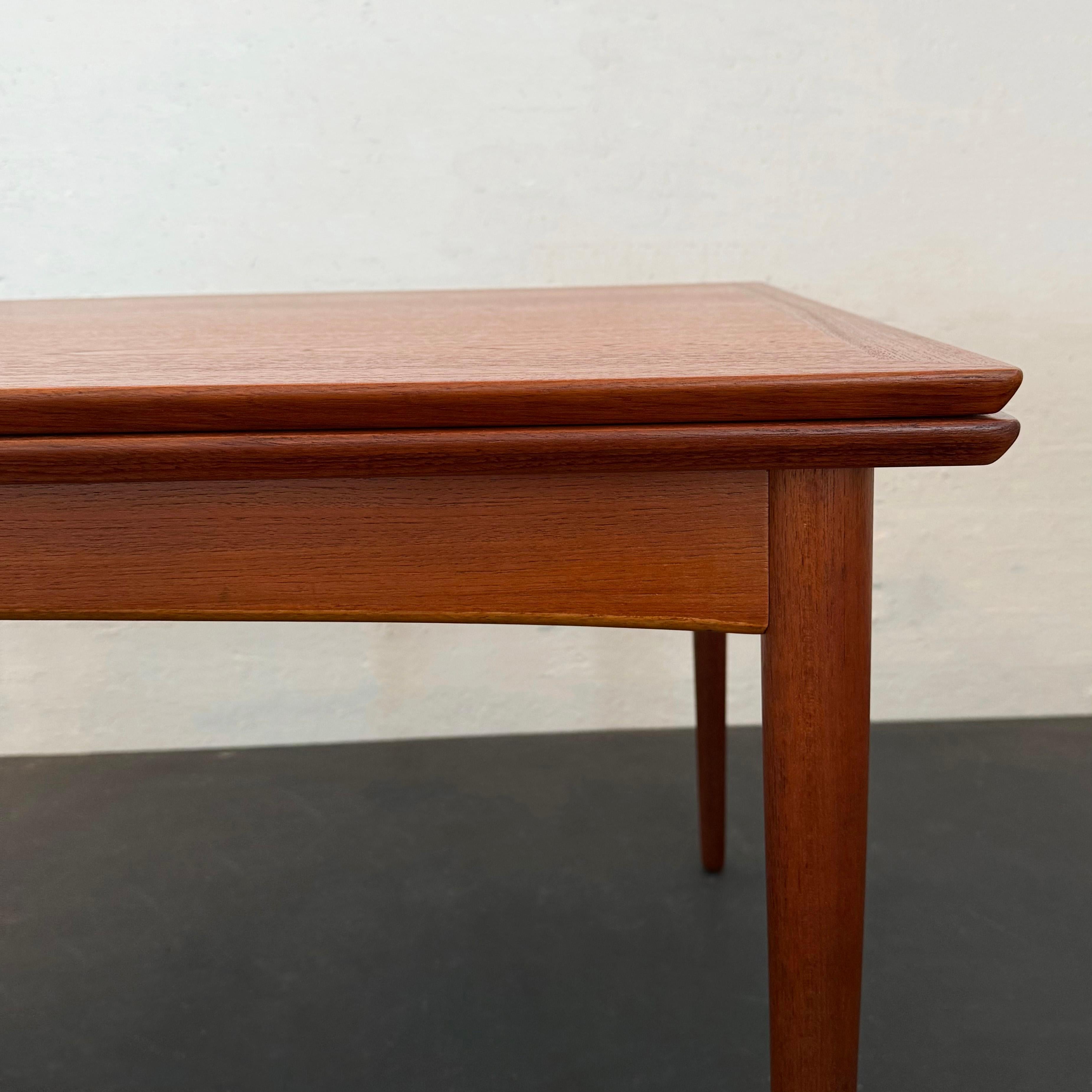 Danish Modern Teak Extension Dining Table By Selig For Sale 4