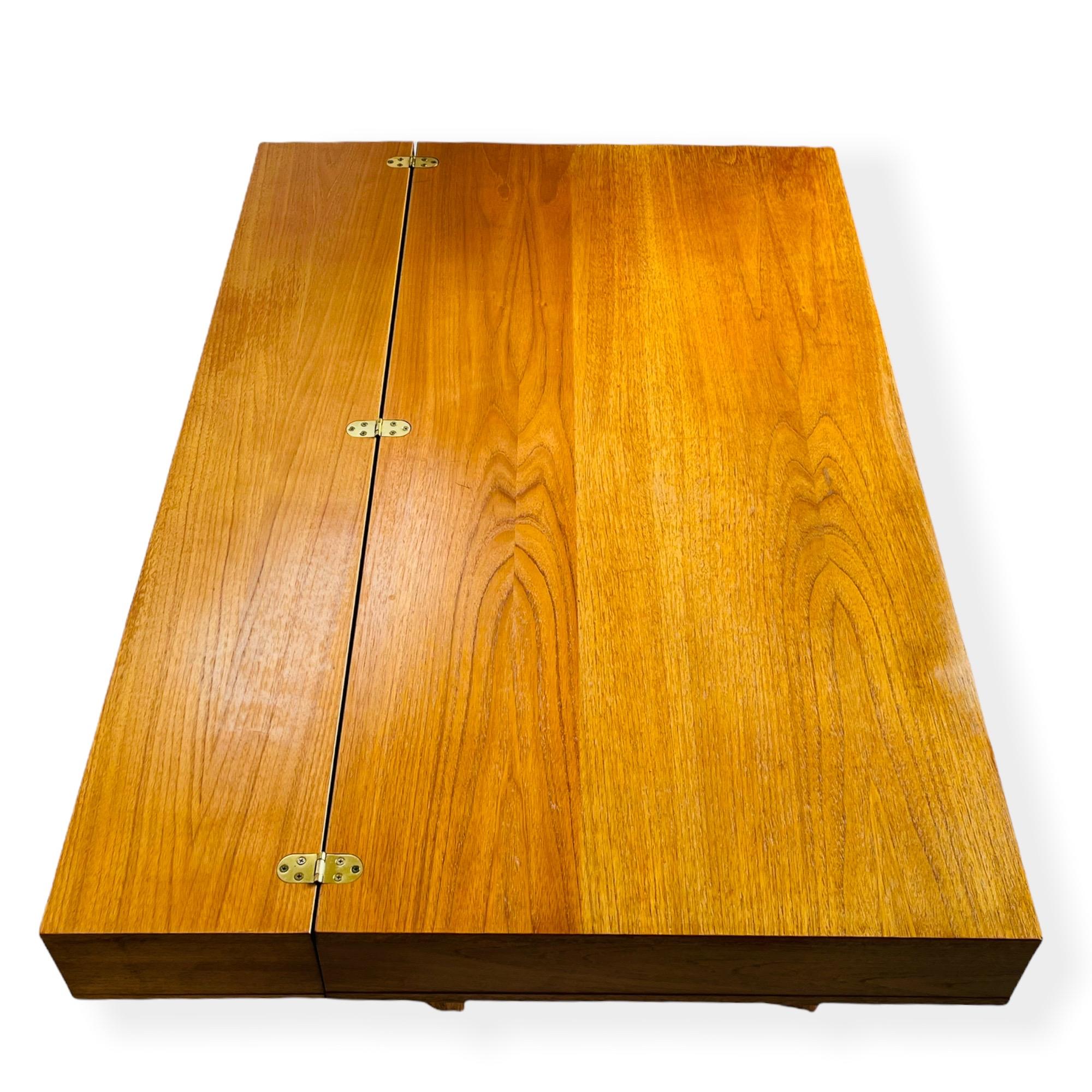 Danish Modern Teak Flip Top Desk by Peter Lovig Nielsen 8