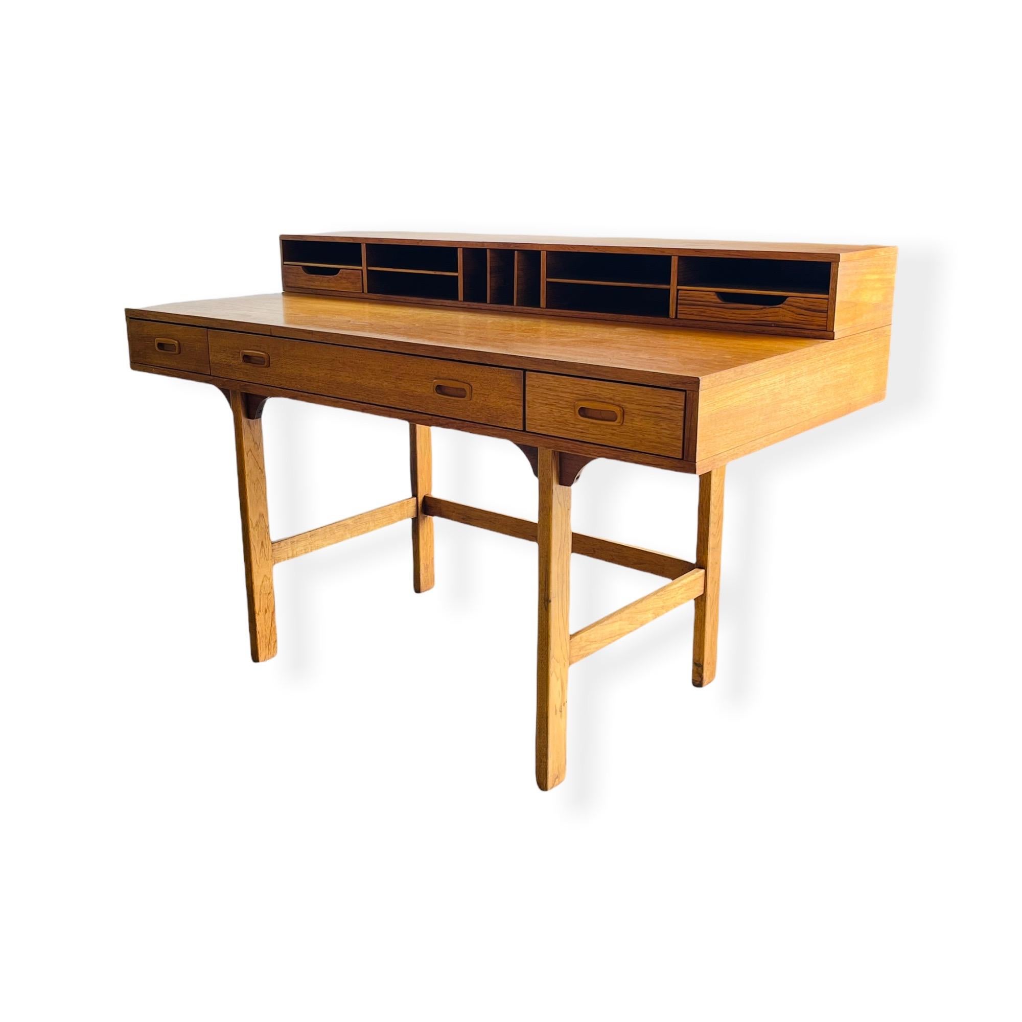 Mid-Century Modern Danish Modern Teak Flip Top Desk by Peter Lovig Nielsen