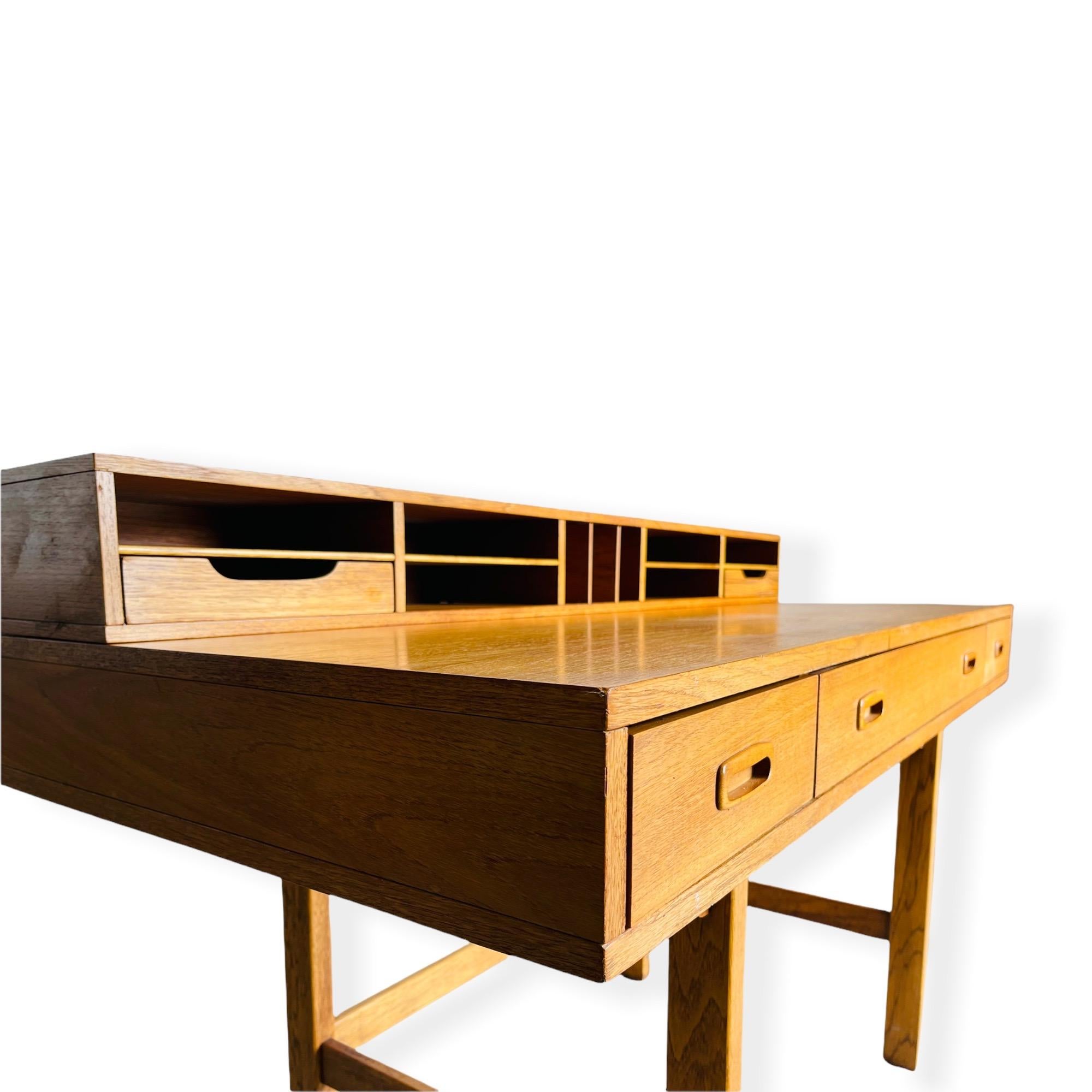Danish Modern Teak Flip Top Desk by Peter Lovig Nielsen 4