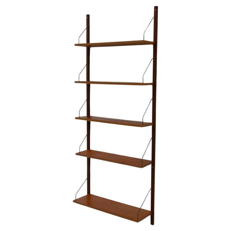 Danish Modern Teak Floating Shelving System, 1960s.