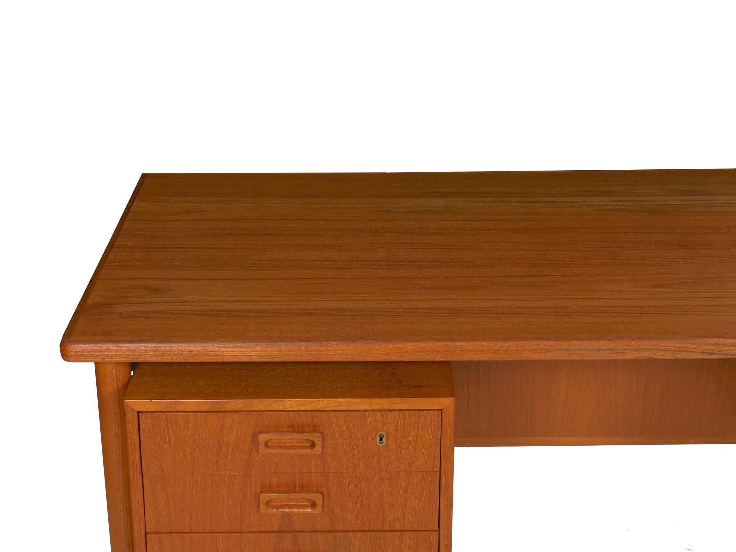 Danish Modern Teak Floating Top Writing Desk by Bornholm, circa 1960s 5