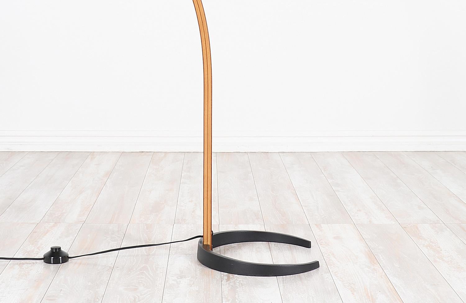 Danish Modern Teak Floor Lamp by Mads Caprani In Excellent Condition In Los Angeles, CA