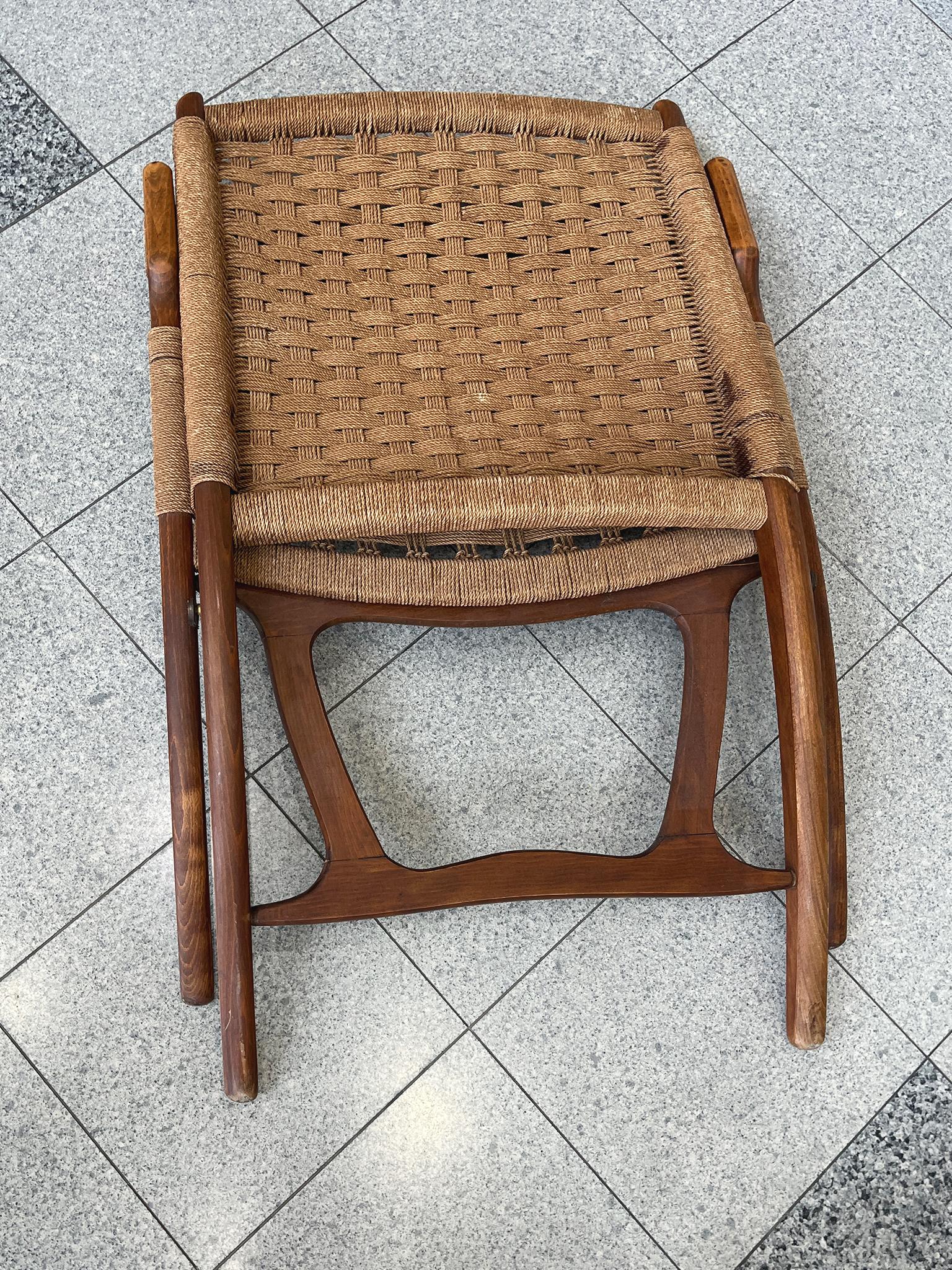 Danish Modern Teak Folding Chairs in the Style of Ebert Wels - A Pair For Sale 7