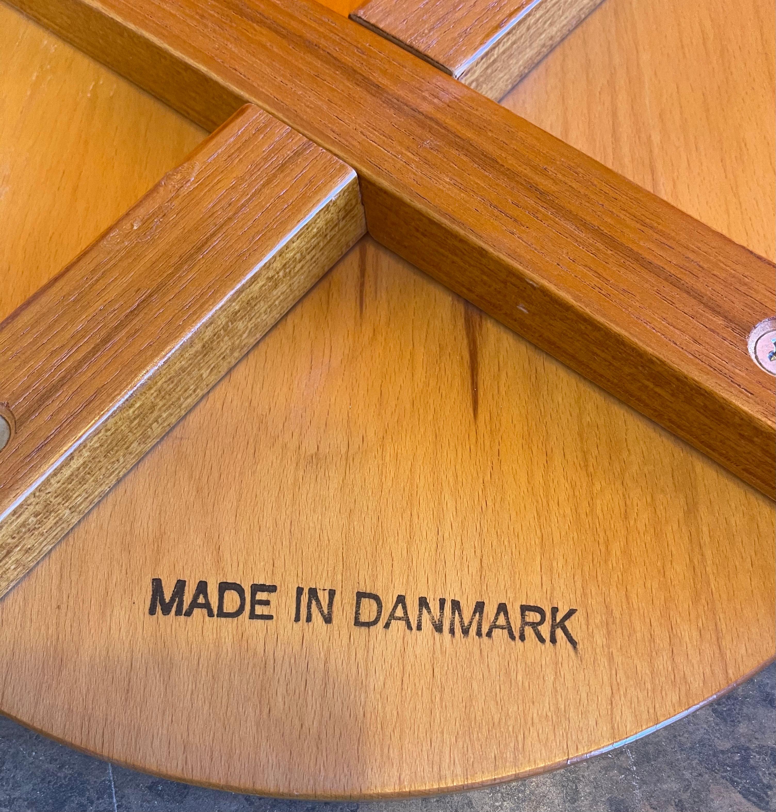 Tabouret de bar danois moderne à repose-pieds en teck en vente 3