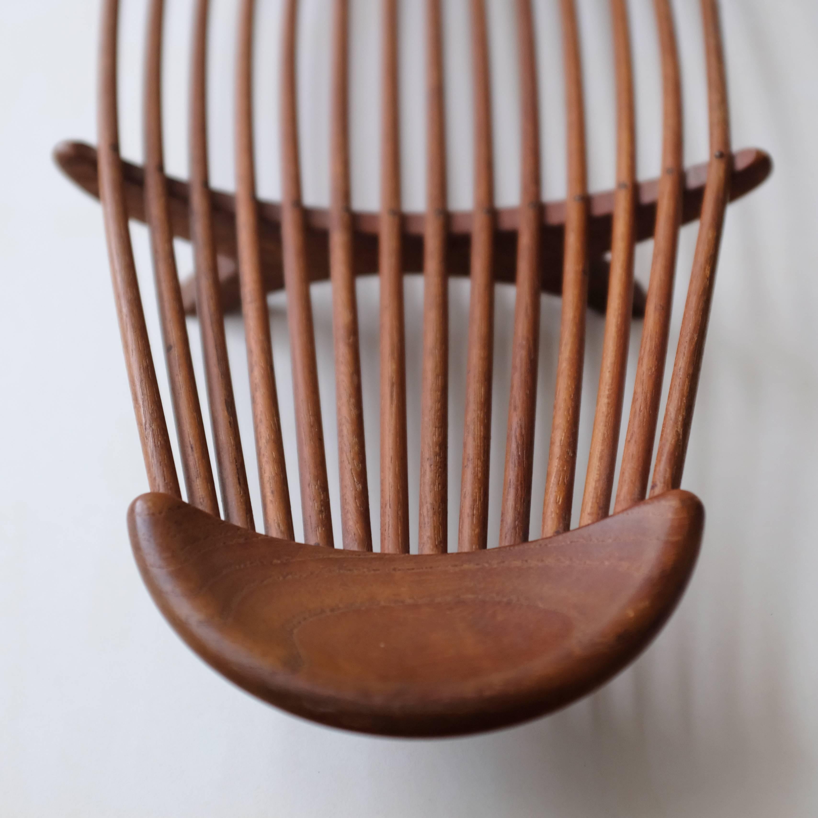 Mid-20th Century Danish Modern Teak Fruit Basket, 1950s