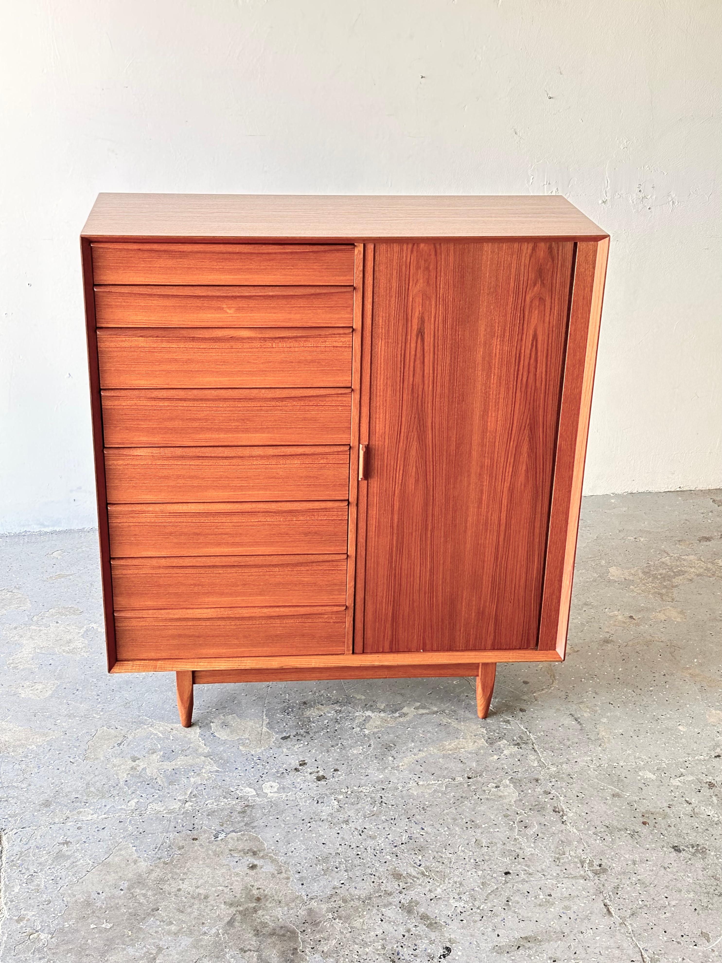 Danish Modern Teak Gentleman’s Chest by Svend A Madsen for Mobelfabrik 7