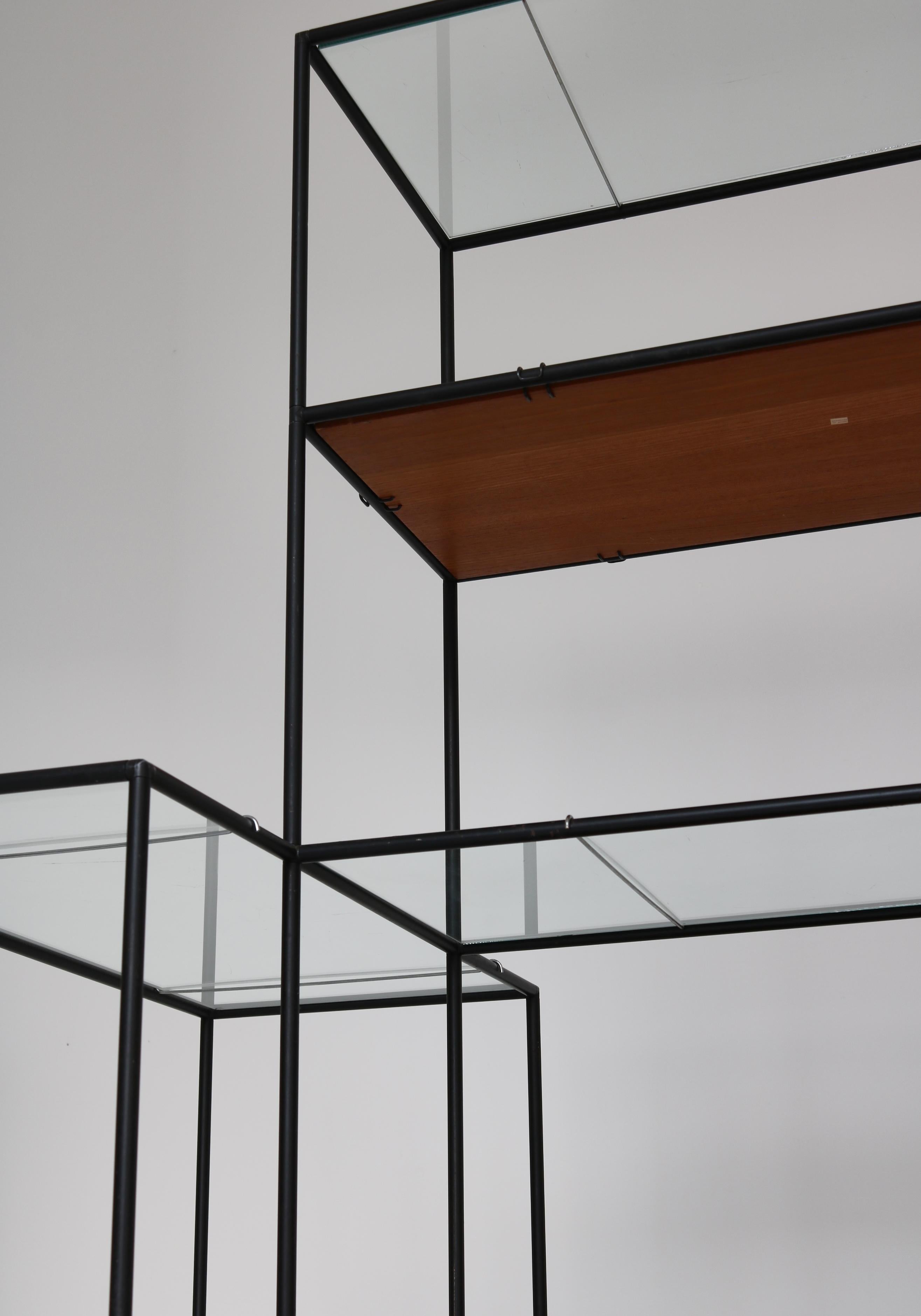 Danish Modern Teak & Glass Shelving System Abstracta by Poul Cadovius, 1960s For Sale 10