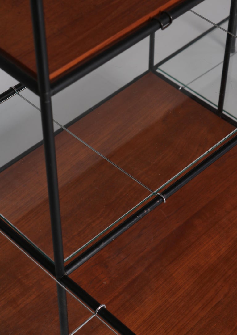 Mid-20th Century Danish Modern Teak & Glass Shelving System Abstracta by Poul Cadovius, 1960s For Sale