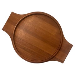 Danish Modern Teak Handled Serving Tray by Jens Quistgaard for Dansk