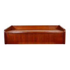Danish Modern Teak Hanging Shelf with Drawer