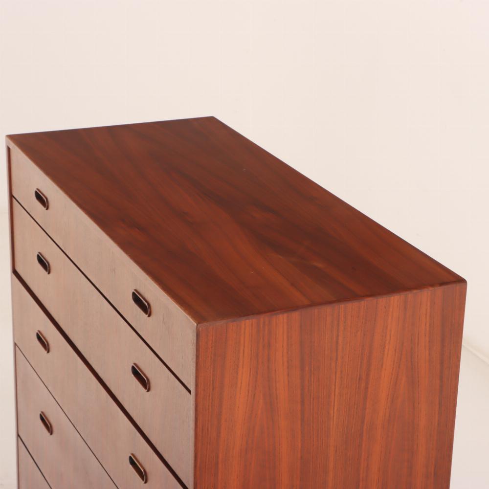 20th Century Danish Modern Teak Highboy Dresser by Falster.