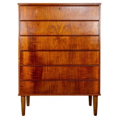 Retro Danish Modern Teak Highboy Dresser