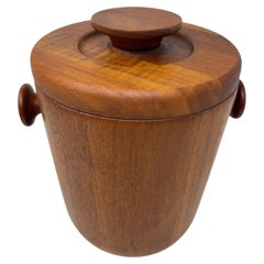 Danish Modern Teak Ice Bucket Dansk Jens Quistgaard Style 1960s Denmark