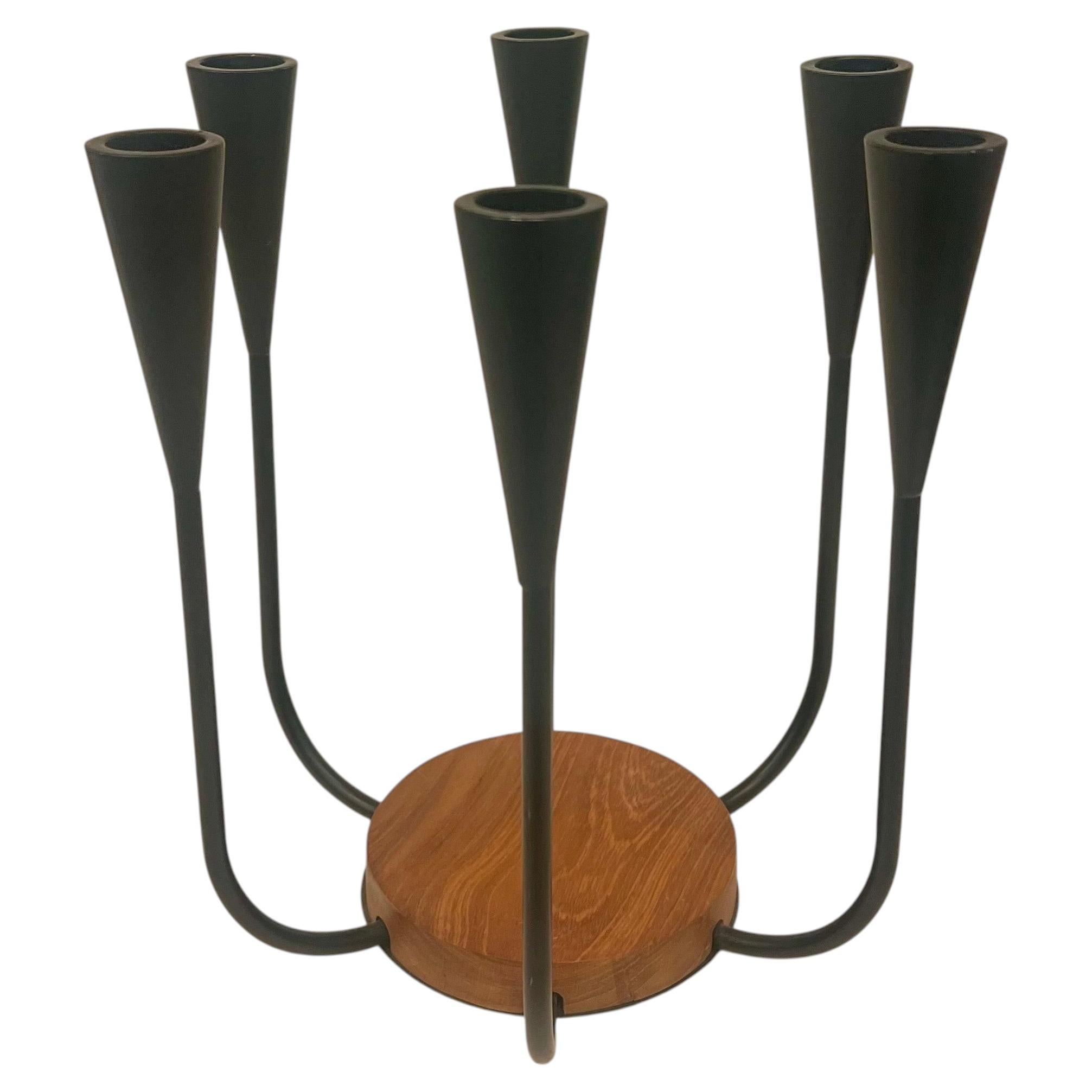 Danish Modern Teak & Iron For Sale