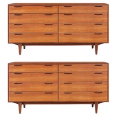 Danish Modern Teak “Jutland” Dressers by Ib Kofod Larsen, 2 Available