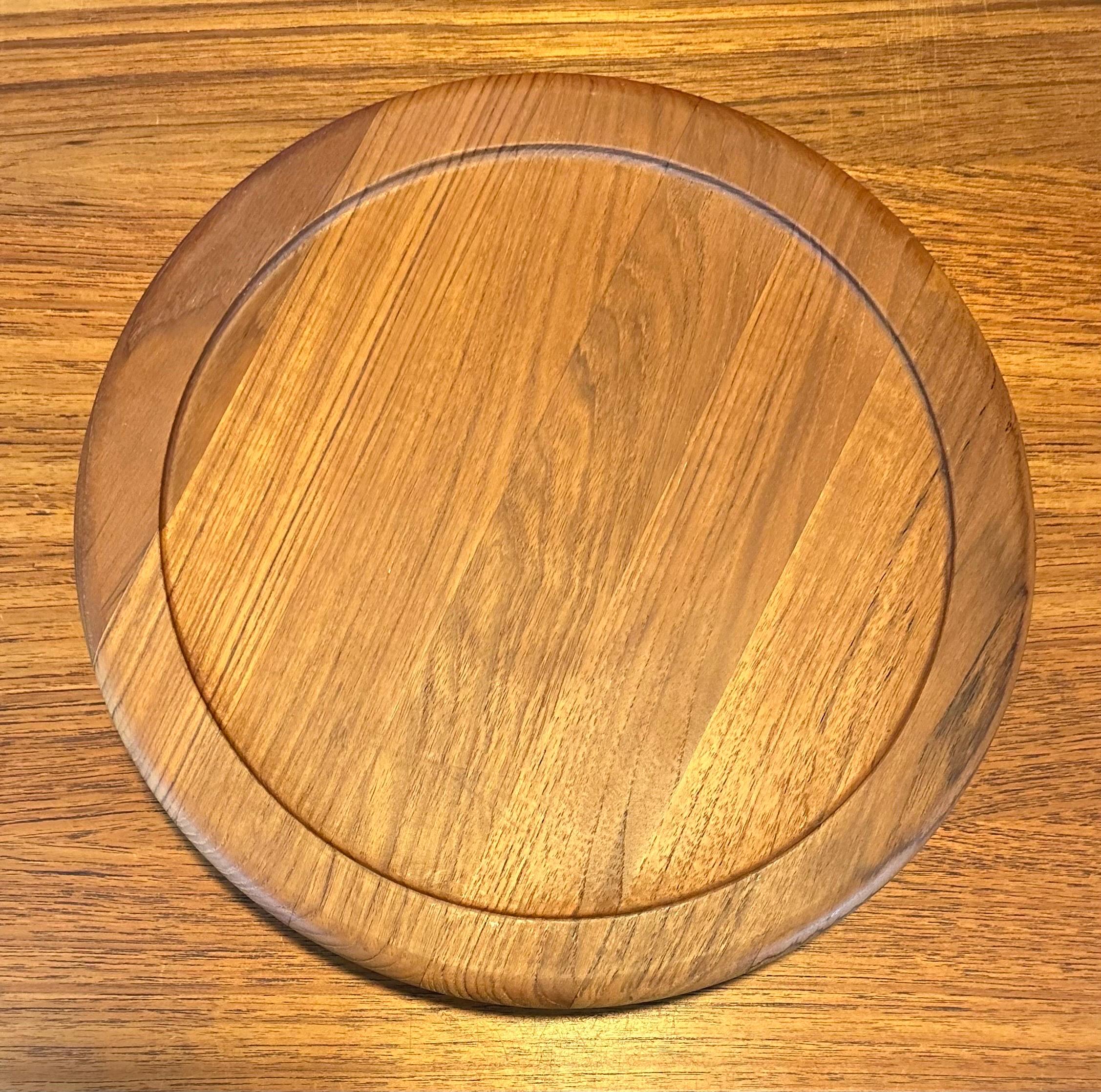 Danish Modern Teak Lazy Susan by Digsmed In Good Condition For Sale In San Diego, CA