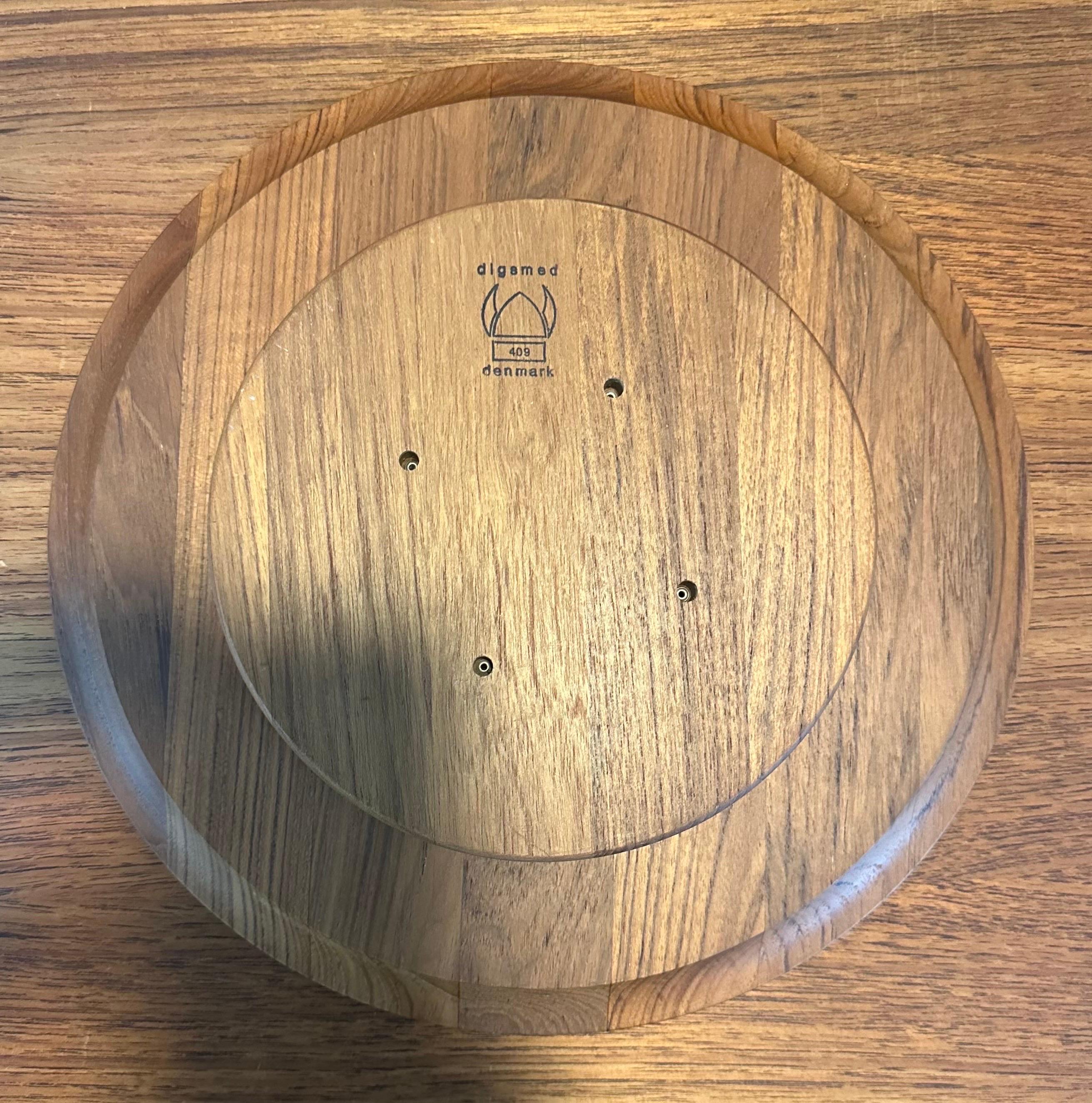 20th Century Danish Modern Teak Lazy Susan by Digsmed For Sale