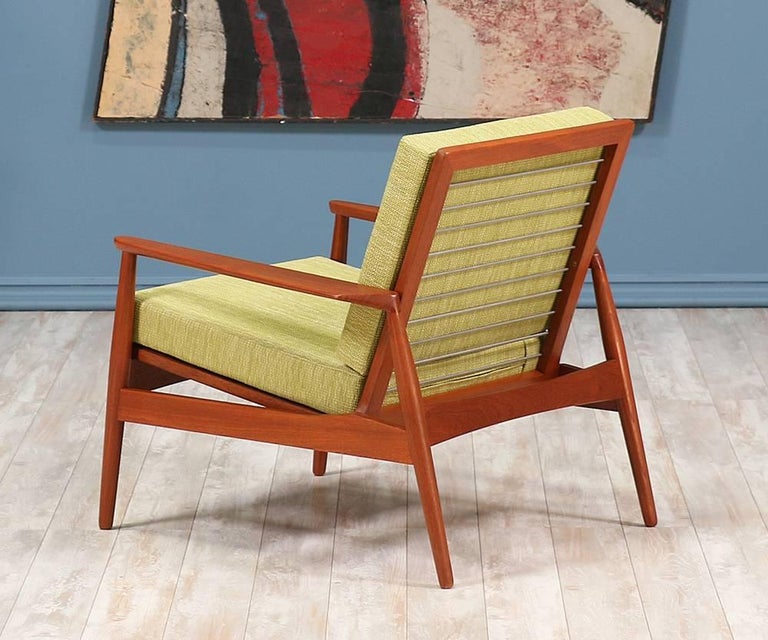 Danish Modern Teak Lounge Chair Denmark at 1stDibs