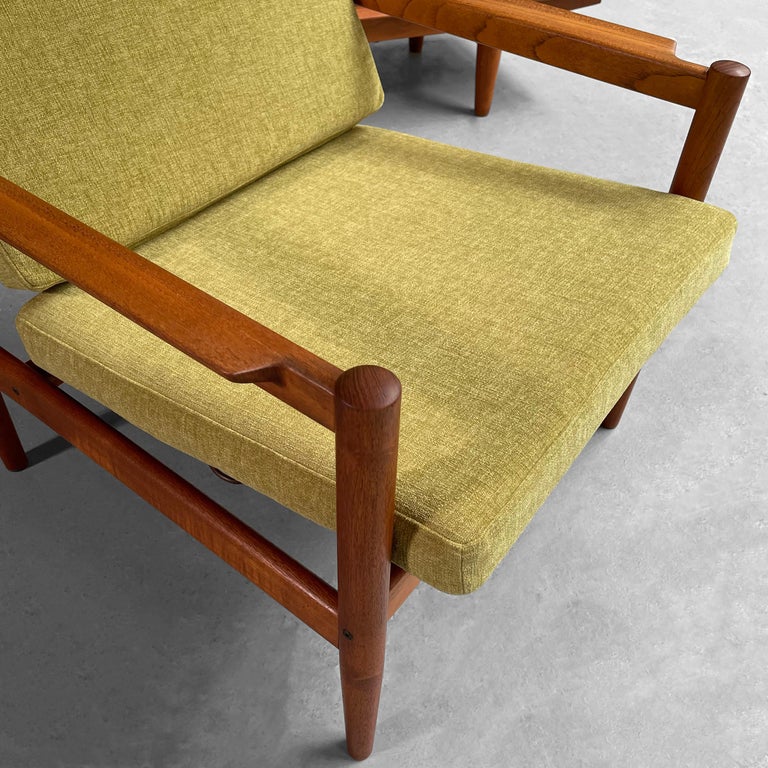 Danish Modern Teak Lounge Chair by Jensen For Sale at 1stDibs