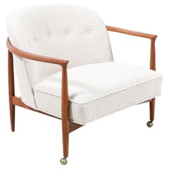  Expertly Restored - Danish Modern Teak Lounge Chair by Finn Andersen for Selig