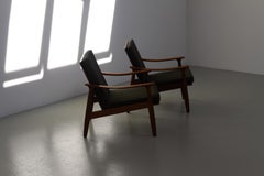 Danish Modern Teak Lounge Chairs, 1960s. Set of 2.