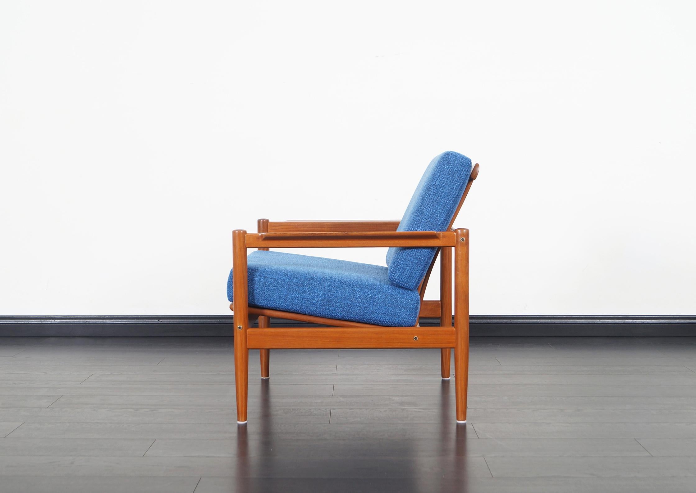 Mid-20th Century Danish Modern Teak Lounge Chairs by Børge Jensen & Sønner