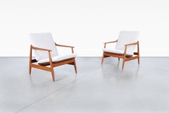 Danish Modern Teak Lounge Chairs by Hans Olsen for Frem Røjle