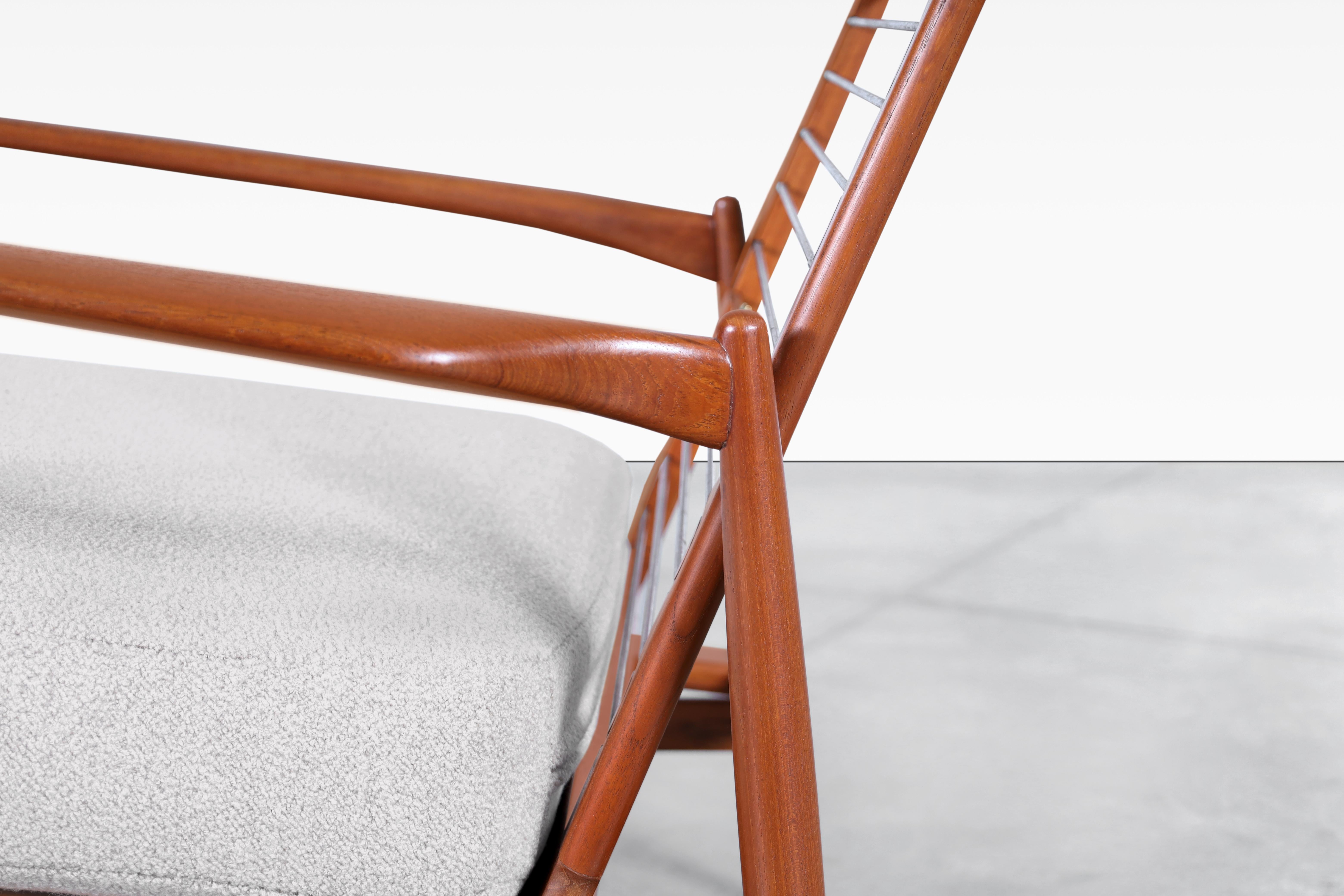 Danish Modern Teak Lounge Chairs by Ib Kofod Larsen for Selig For Sale 3
