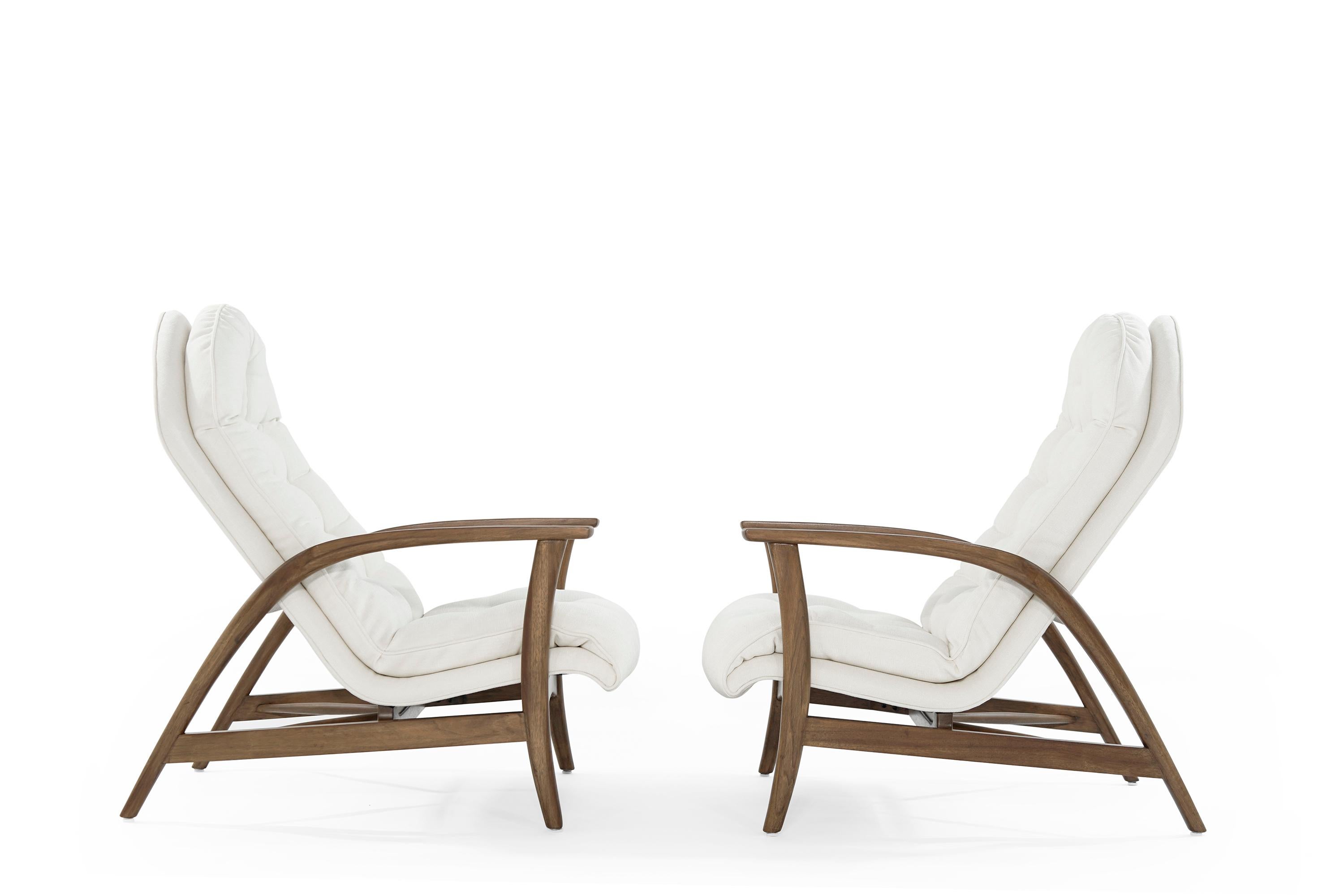 Scandinavian Modern Danish Modern Teak Lounge Chairs