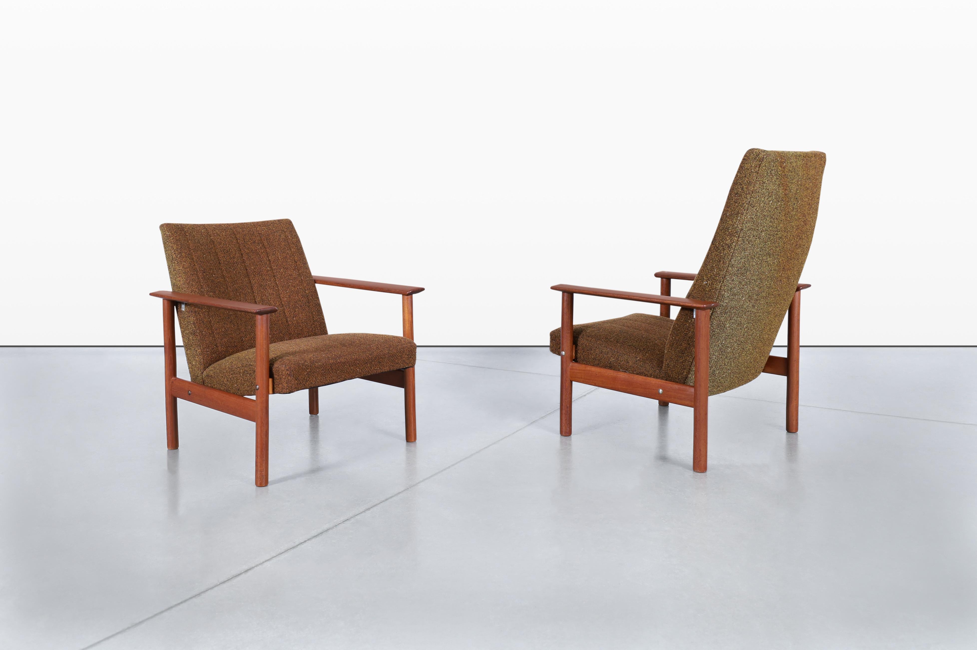 Sillas de salón modernas danesas de teca Danés en venta