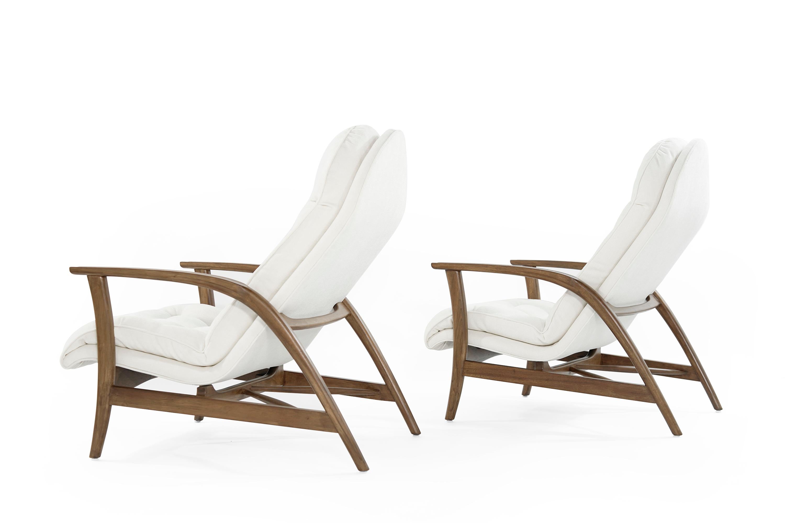 20th Century Danish Modern Teak Lounge Chairs