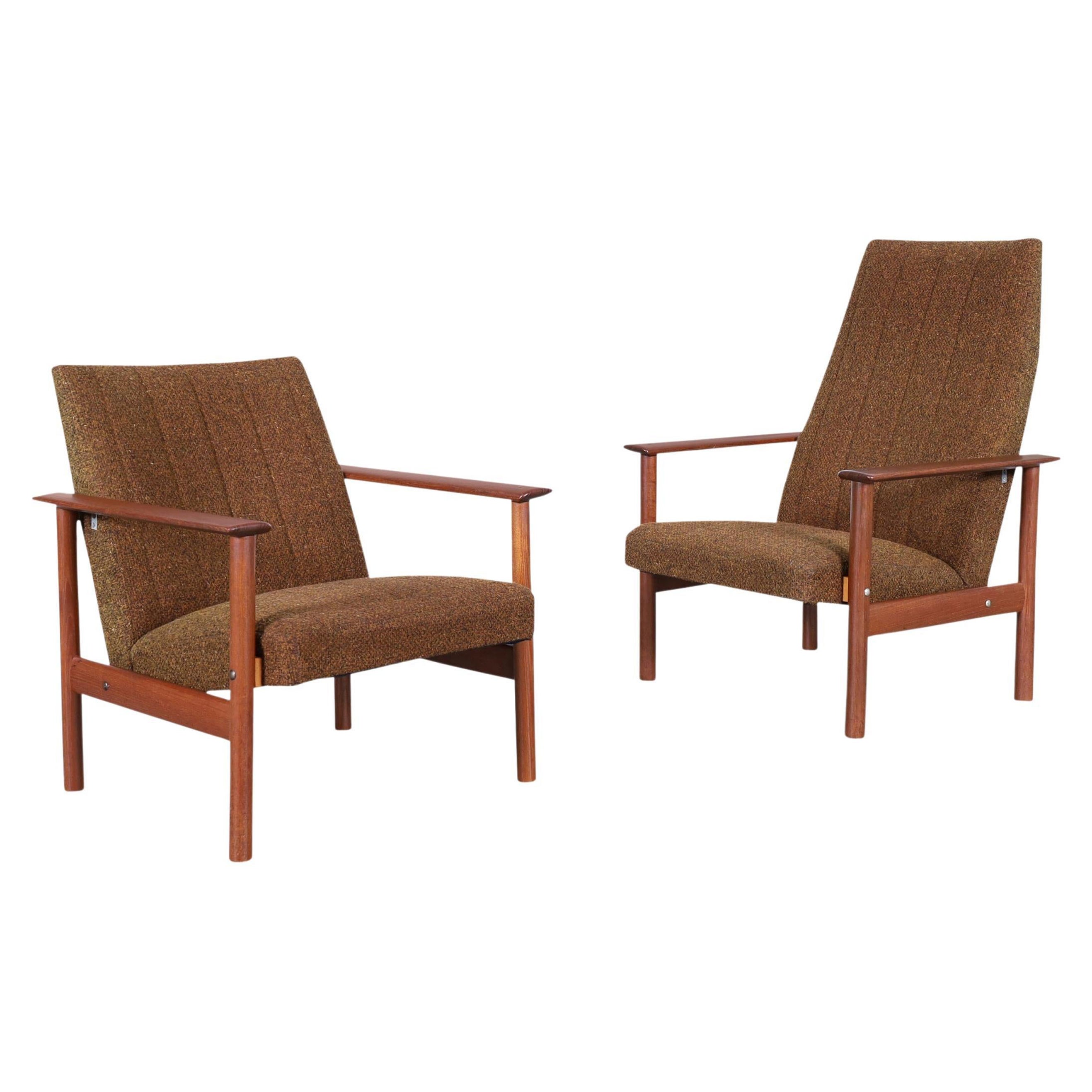 Dänische moderne Lounge-Sessel aus Teakholz im Angebot