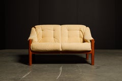 Danish Modern Teak Loveseat by Domino Møbler, 1970s, Signed