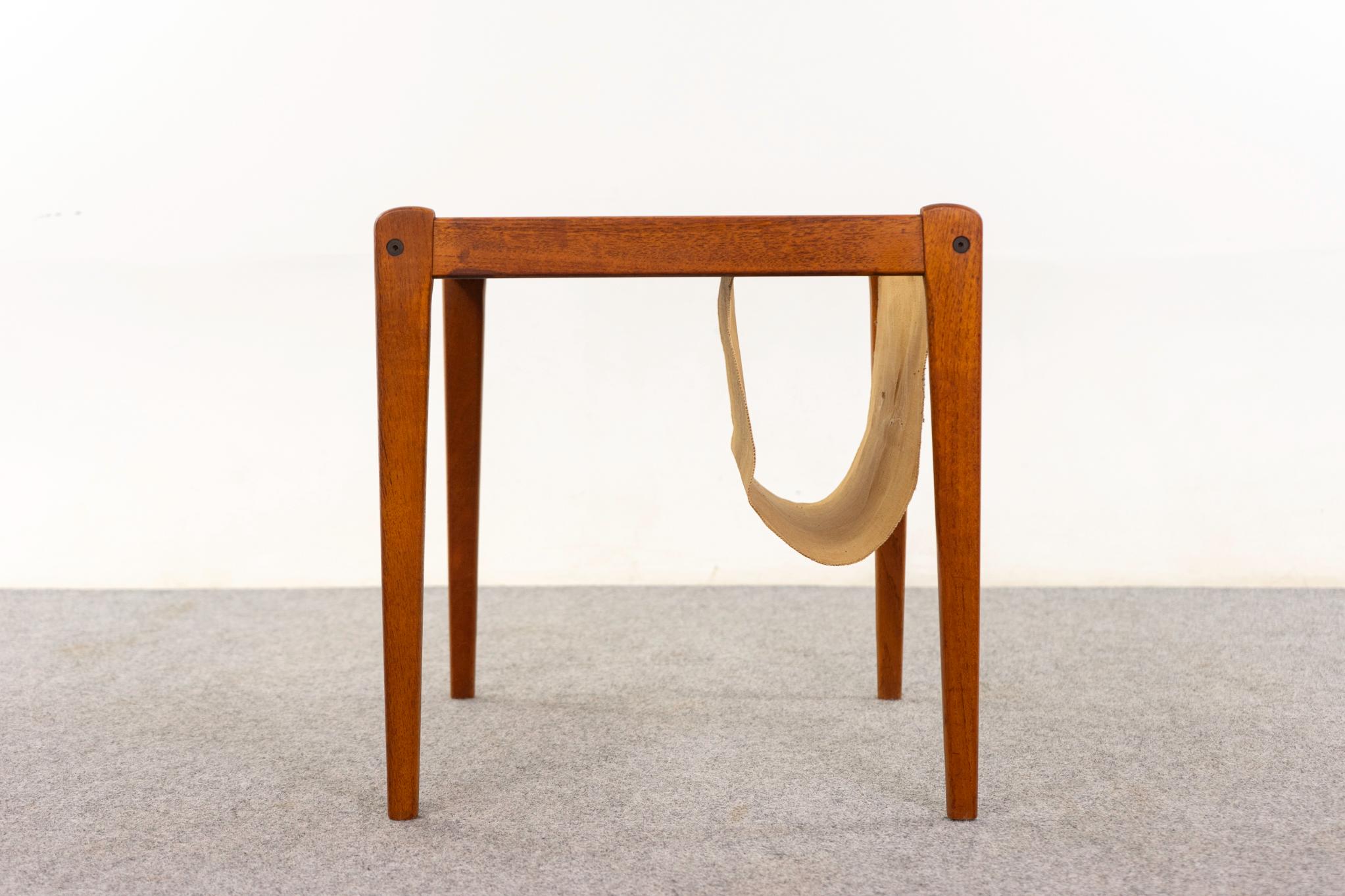 Mid-20th Century Danish Modern Teak Magazine/Side Table by Spottrup For Sale