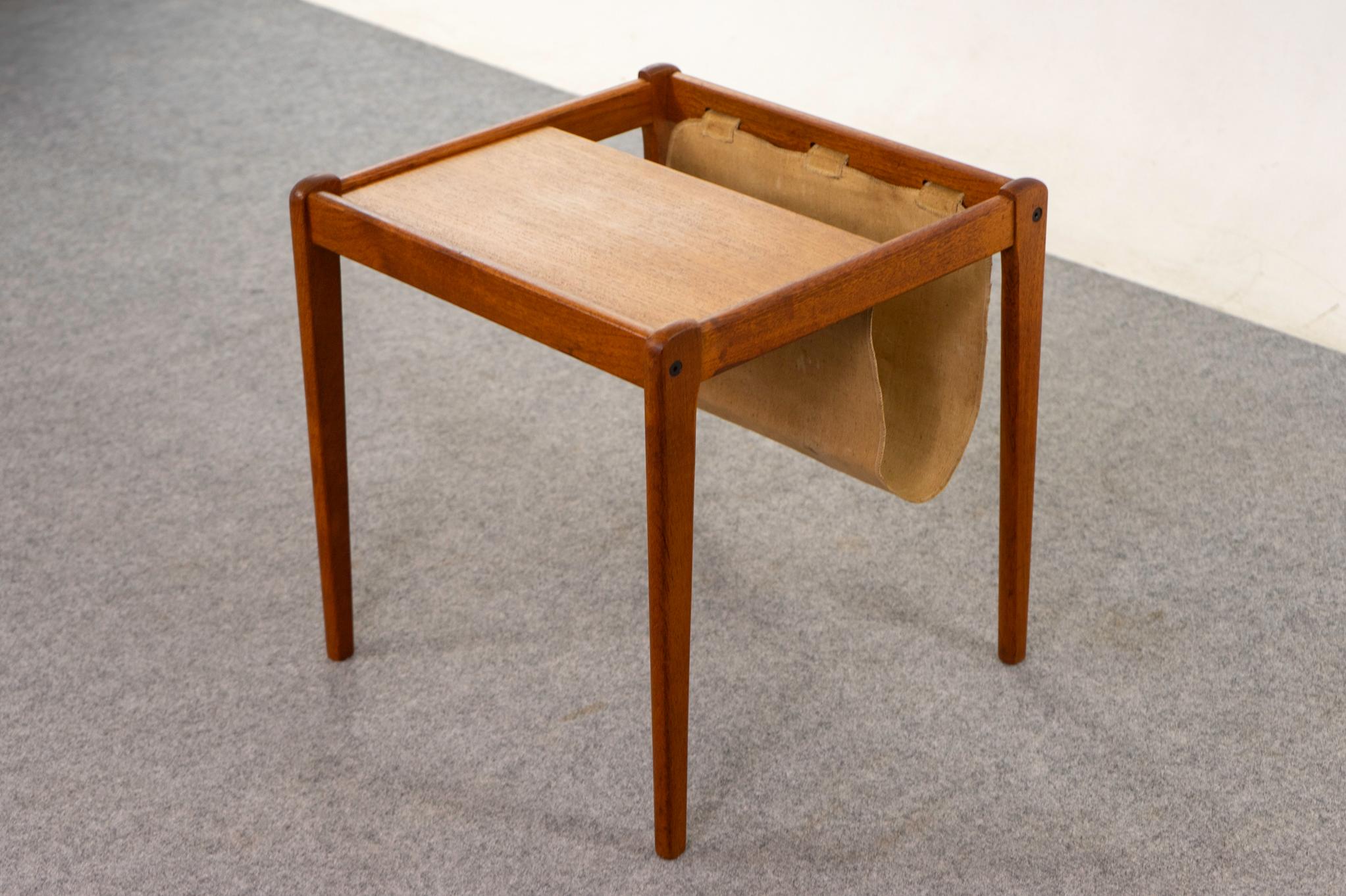 Danish Modern Teak Magazine/Side Table by Spottrup For Sale 1