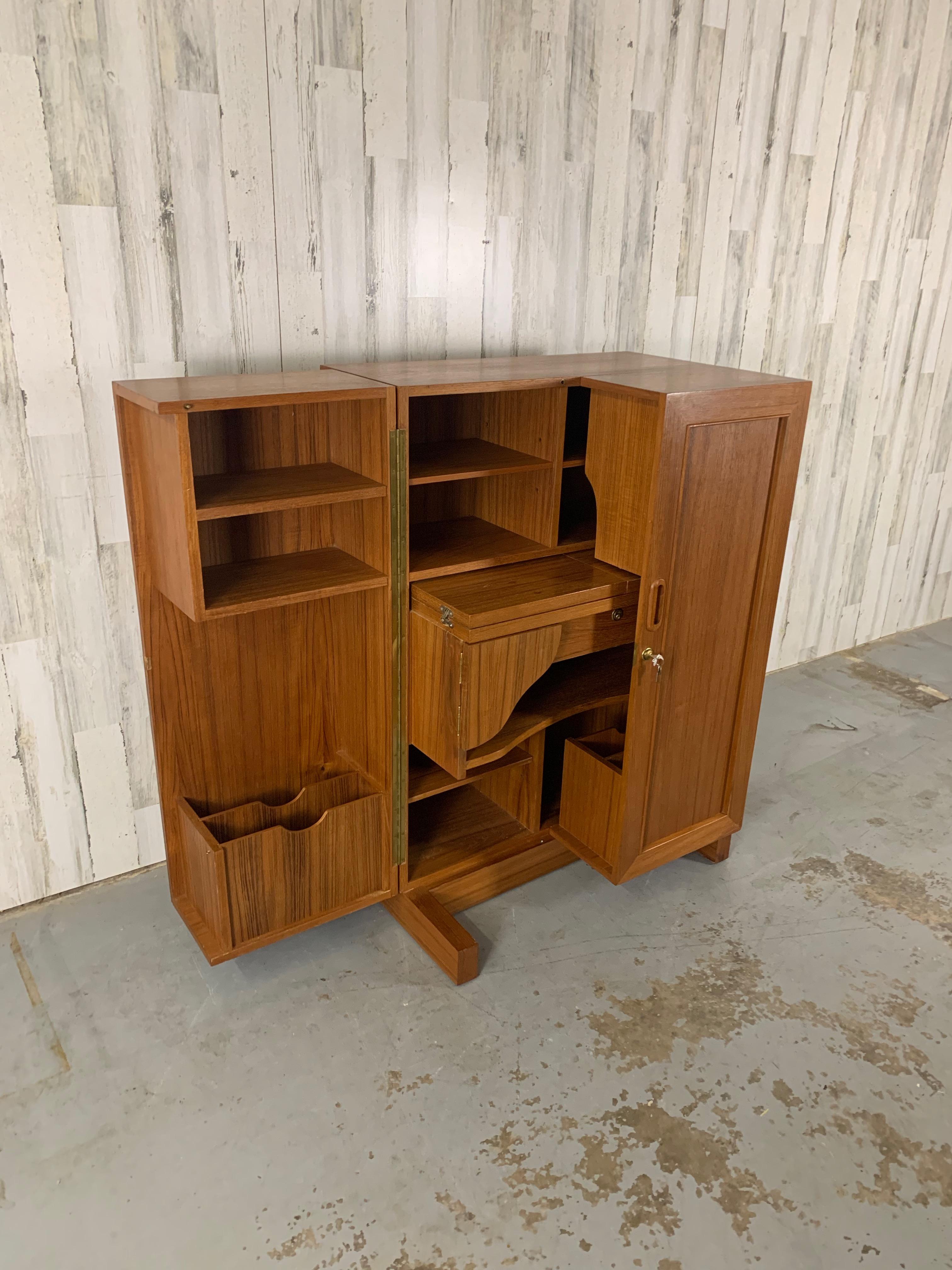 Danish Modern Teak Magic Box Desk 8