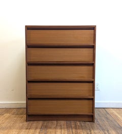 Danish Modern Teak Mid Century Highboy Dresser
