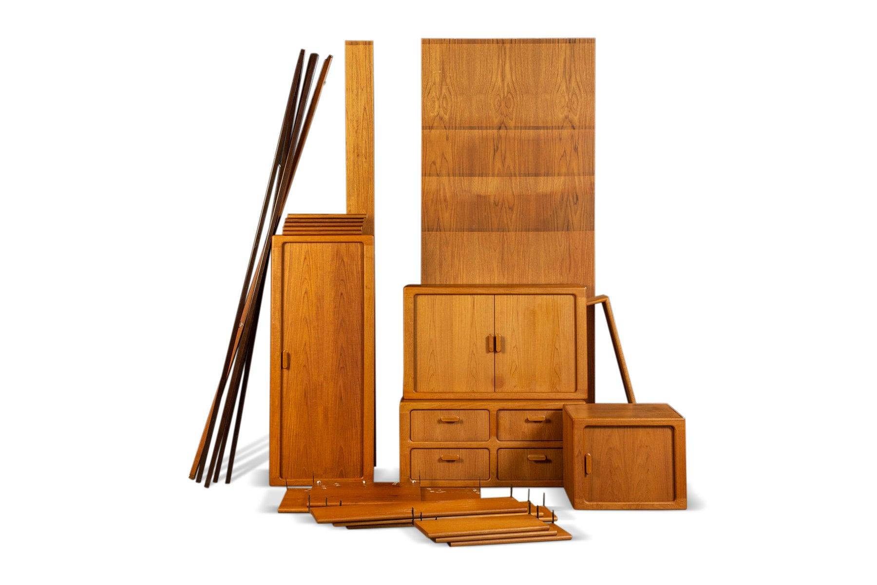 Danish Modern Teak Mid Century Wall Unit / System By CFC Silkeborg #2 In Excellent Condition For Sale In Berkeley, CA