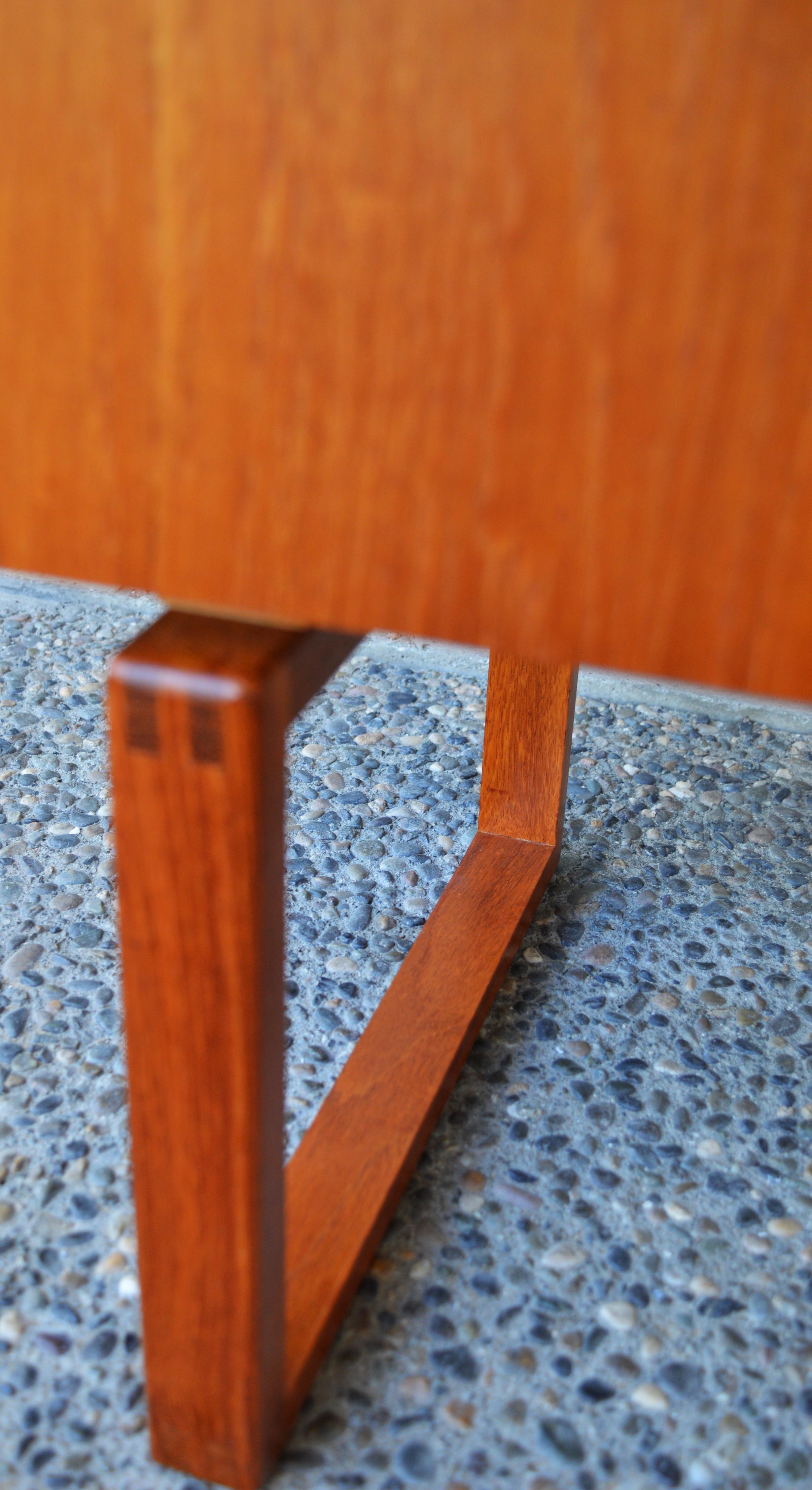 Danish Modern Teak Minimalist Floating Planter Box by Kai Kristiansen For Sale 1