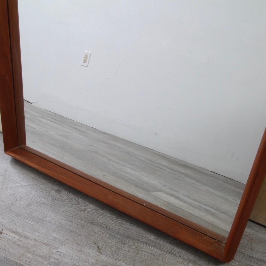 Very clean, original Pedersen & Hansen solid teak framed Mirror.