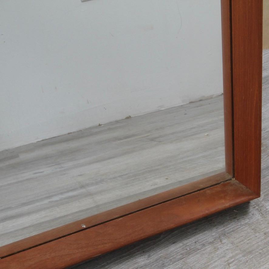 Danish Modern Teak Mirror by Pedersen & Hansen In Good Condition For Sale In New London, CT