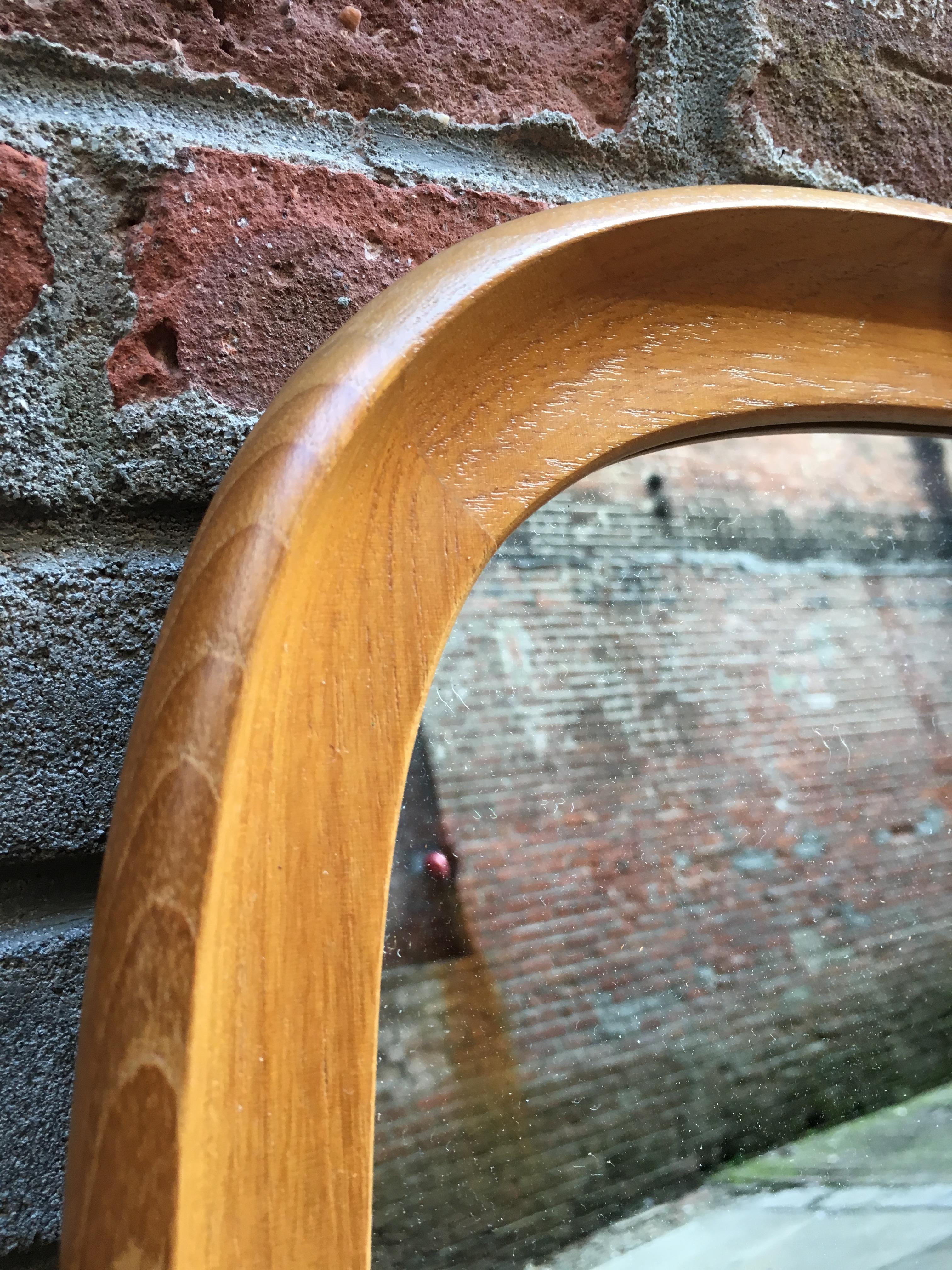 Danish Modern Teak Mirror In Good Condition In Garnerville, NY