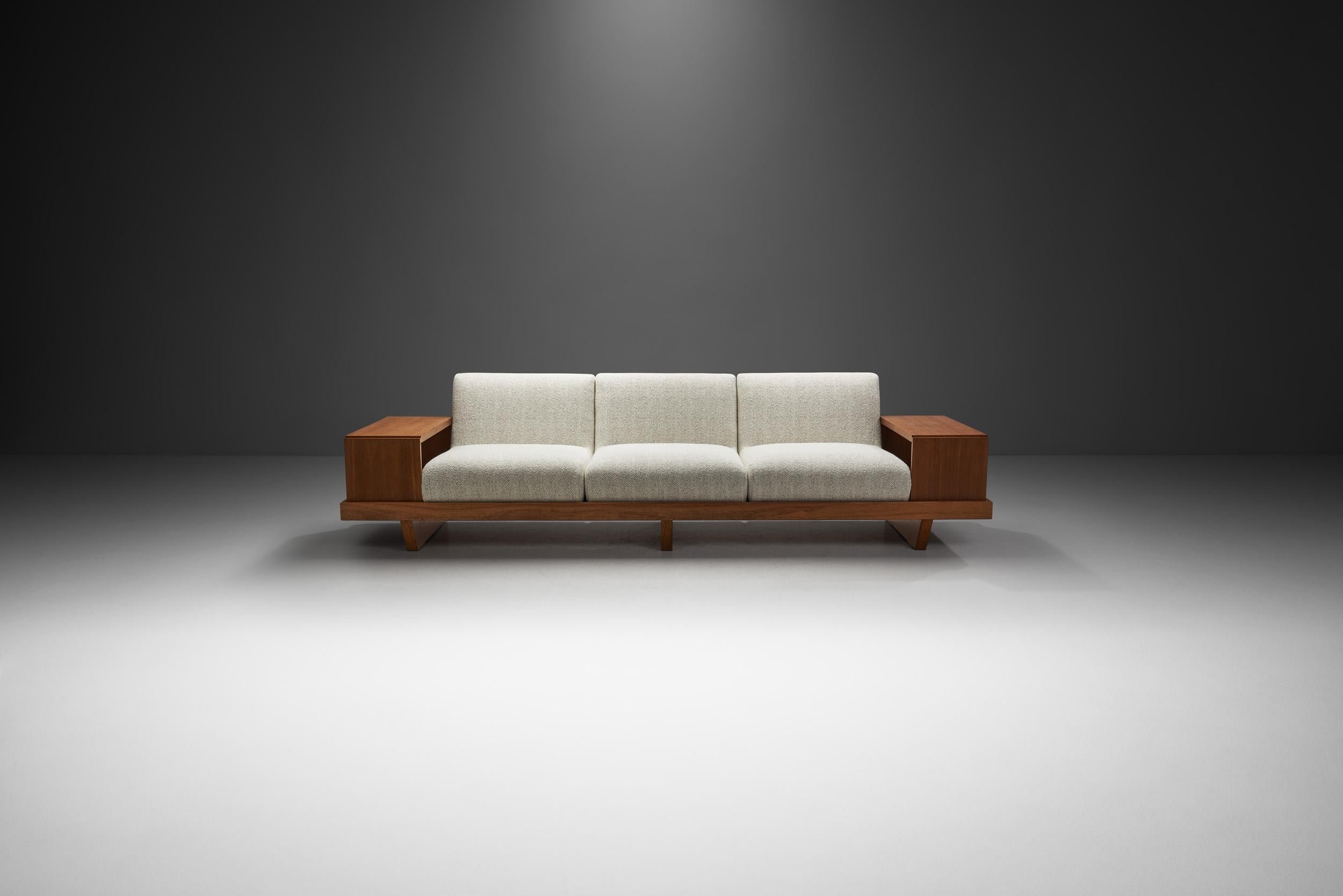 Modulares dänisches modernes Teakholz-Sofa, Dänemark 1960er Jahre (Skandinavische Moderne) im Angebot