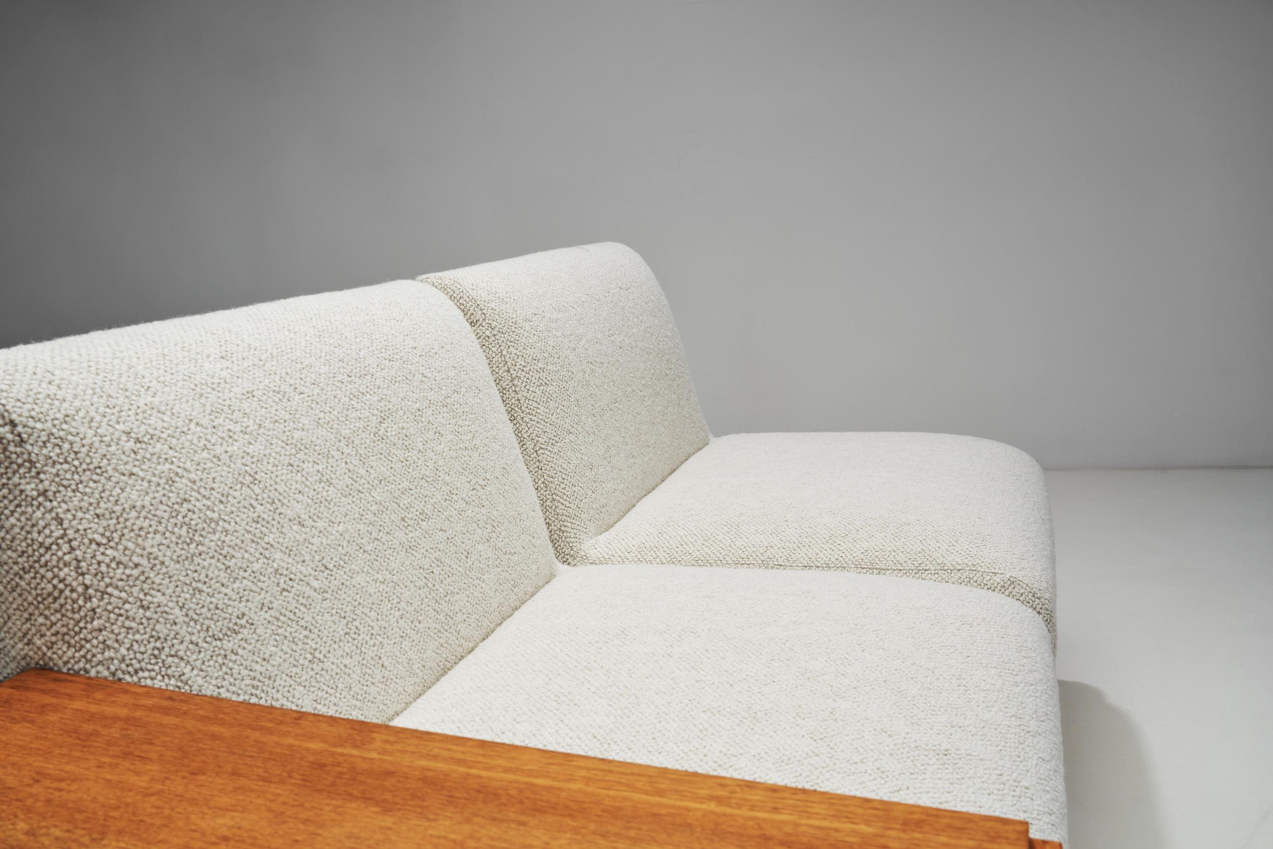 Modulares dänisches modernes Teakholz-Sofa, Dänemark 1960er Jahre im Angebot 1