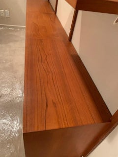 Danish Modern Teak Modular Wall Unit Attributed to Poul Cadovius