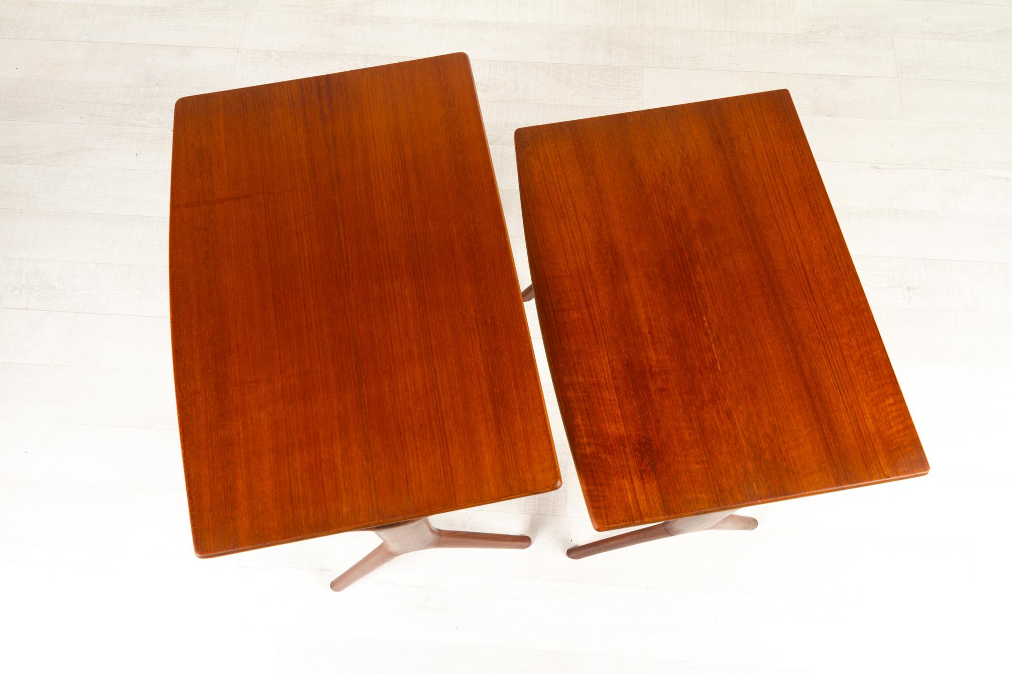 Danish Modern Teak Nesting Tables by Johannes Andersen for CFC, 1960s For Sale 6