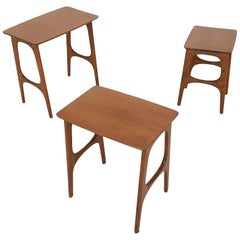 Danish Modern Teak Nesting Tables or Mimiset, Denmark, 1960s