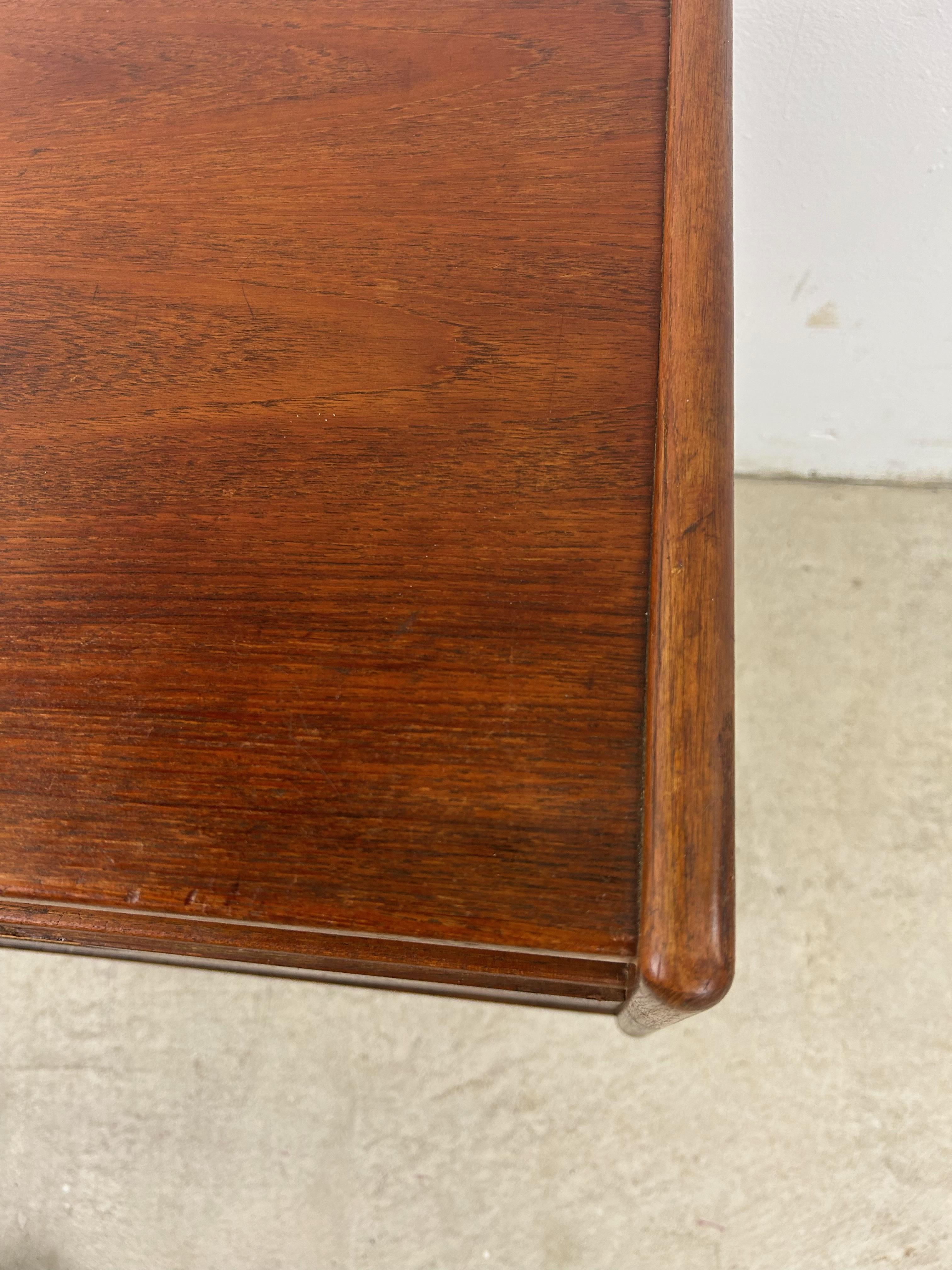 20th Century Danish Modern Teak Nightstand with Drop Front Cabinet For Sale