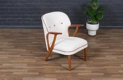 Sedia da salotto moderna danese in teak e oak di Chresten Findahl Brodersen